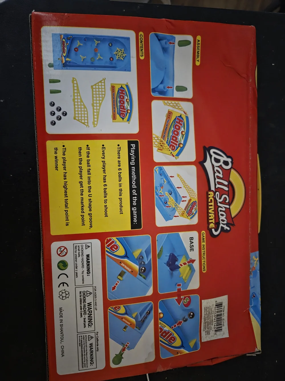 Ball Shock Activate Hoopole Tabletop Game - Bright Blue